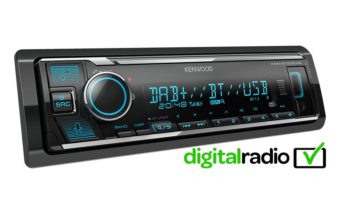 Autoradio KMM-BT508DAB 1 DIN<br>Digital Media Receiver mit DAB+, Bluetooth & Amazon Alexa Control