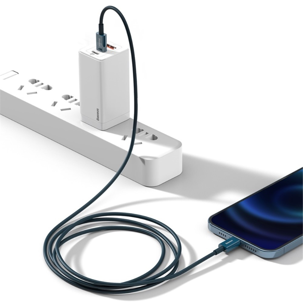 (1m) 20W USB C auf Lightning Power Delivery Ladekabel Fast Charge Datenkabel - Blau