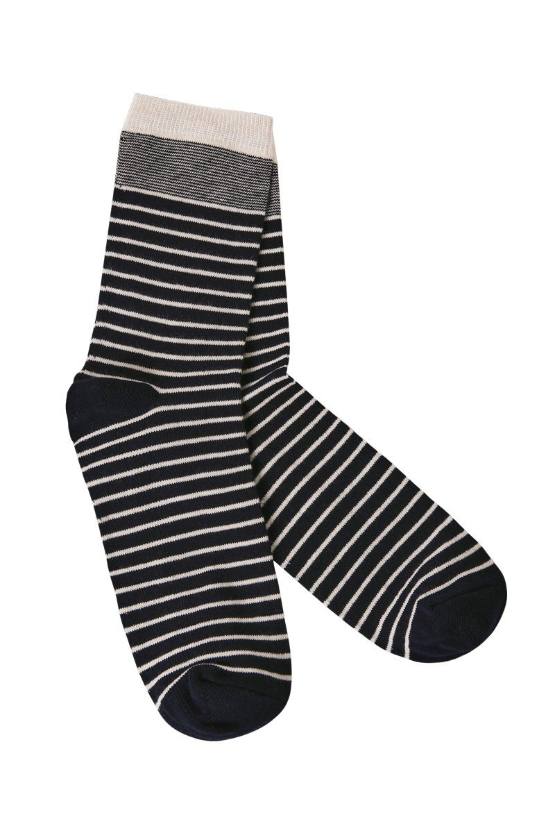 Chaussettes rayées - coton