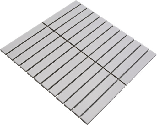 Keramische mozaïek CG ST 220 stokjes effen wit mat 29,6x30cm