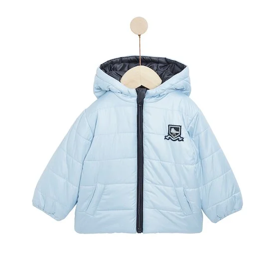 Bleu Château Parka réversible à capuche   Blue Montmartre        de               Marèse