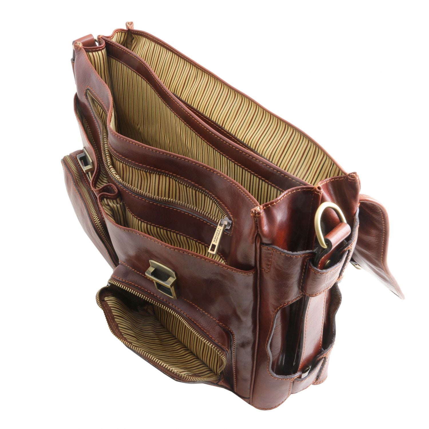 TL142069 – Ventimiglia – leren multi compartment TL SMART Aktetas with front pockets