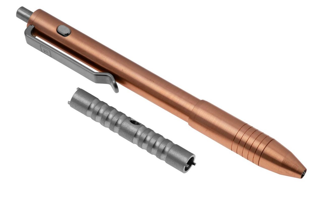 Big Idea Design Dual Side Click Pen DSC-CO Copper, auto adjusting everyday carry pen