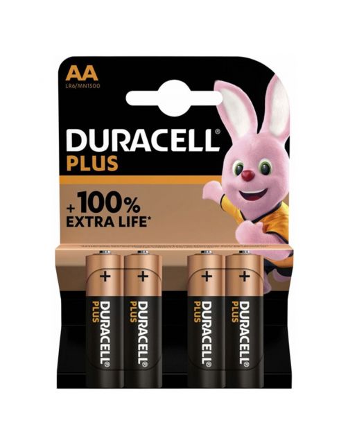 Duracell Batterij Mainline Plus Aa 4 St - Batterijen -