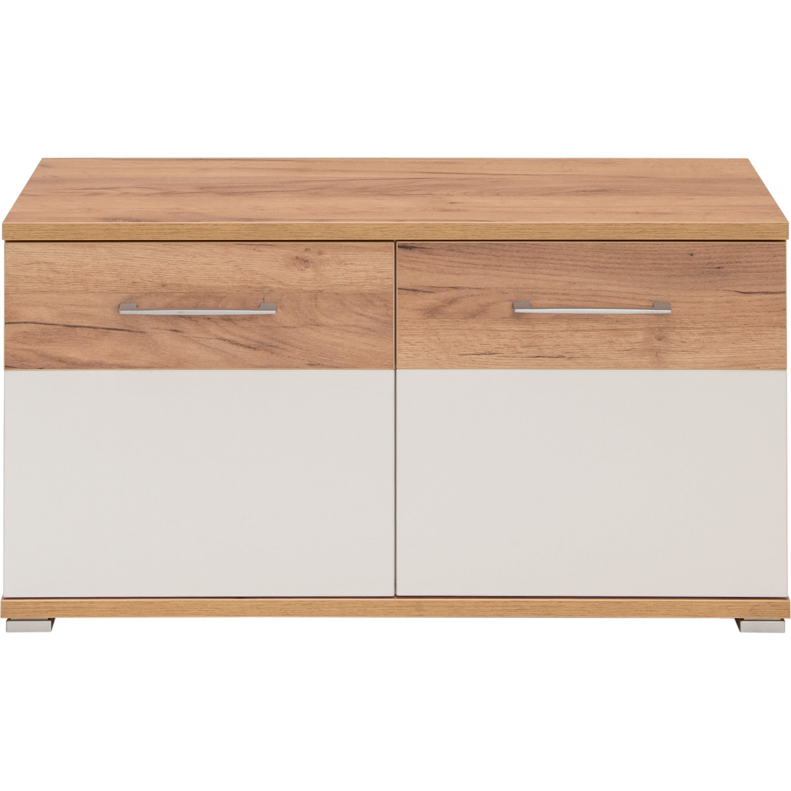 Garderobenbank Topix Dekor weiss/Eiche 96 x 51 x 40 cm
