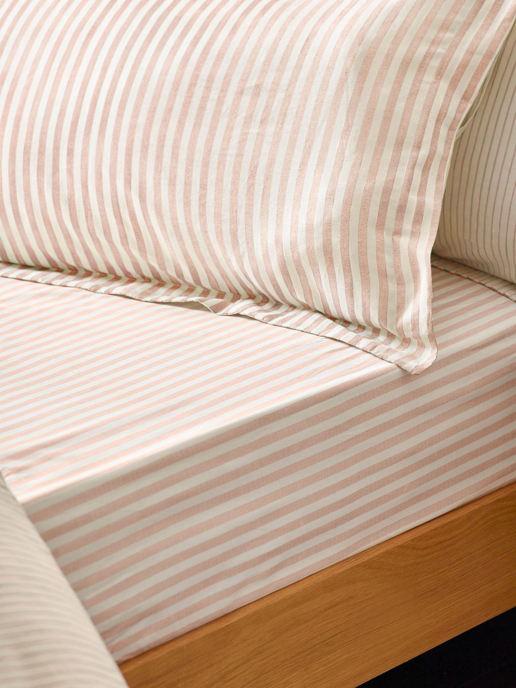 Yard Set of 2 Hebden Melange Stripe 100 Cotton Pillowcases