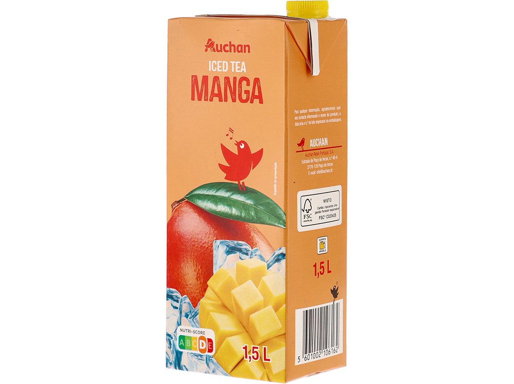 ICED TEA AUCHAN MANGA BRICK 1.5L