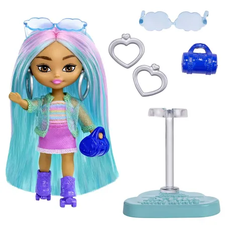 Barbie Extra Mini Minis Puppe mit blauen Haaren