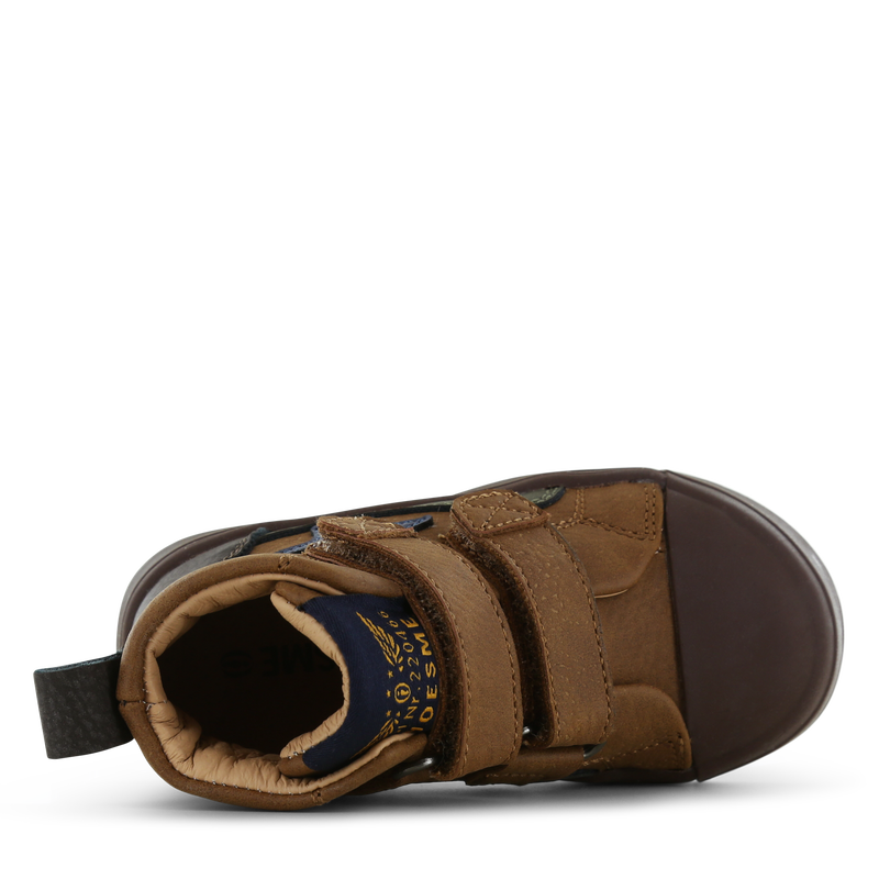 Shoesme cognacfarbener Stiefel mit Patches