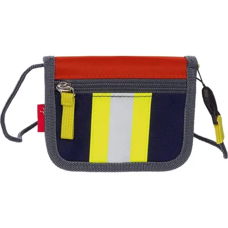 Sigikid Brustbeutel Frido Feuerwehrmann, 12 cm, Blau/Rot