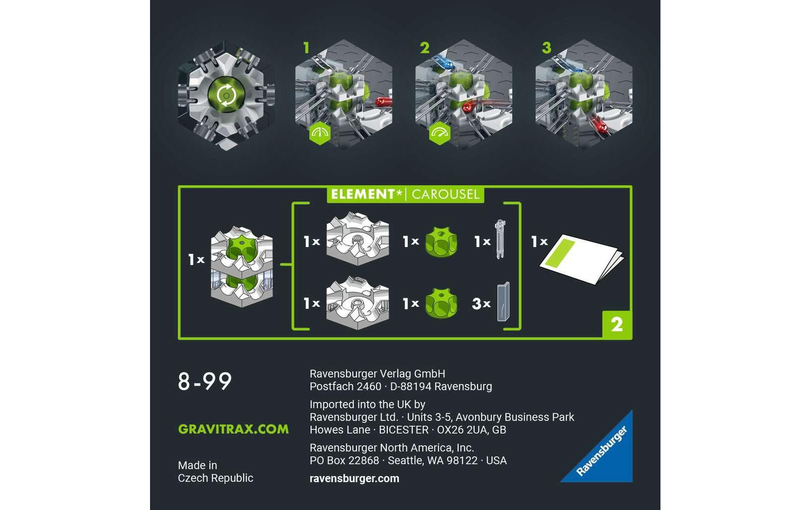 Kugelbahn Zubehör GraviTrax Pro Element CarouselZubehör für das Kugelbahnsystem