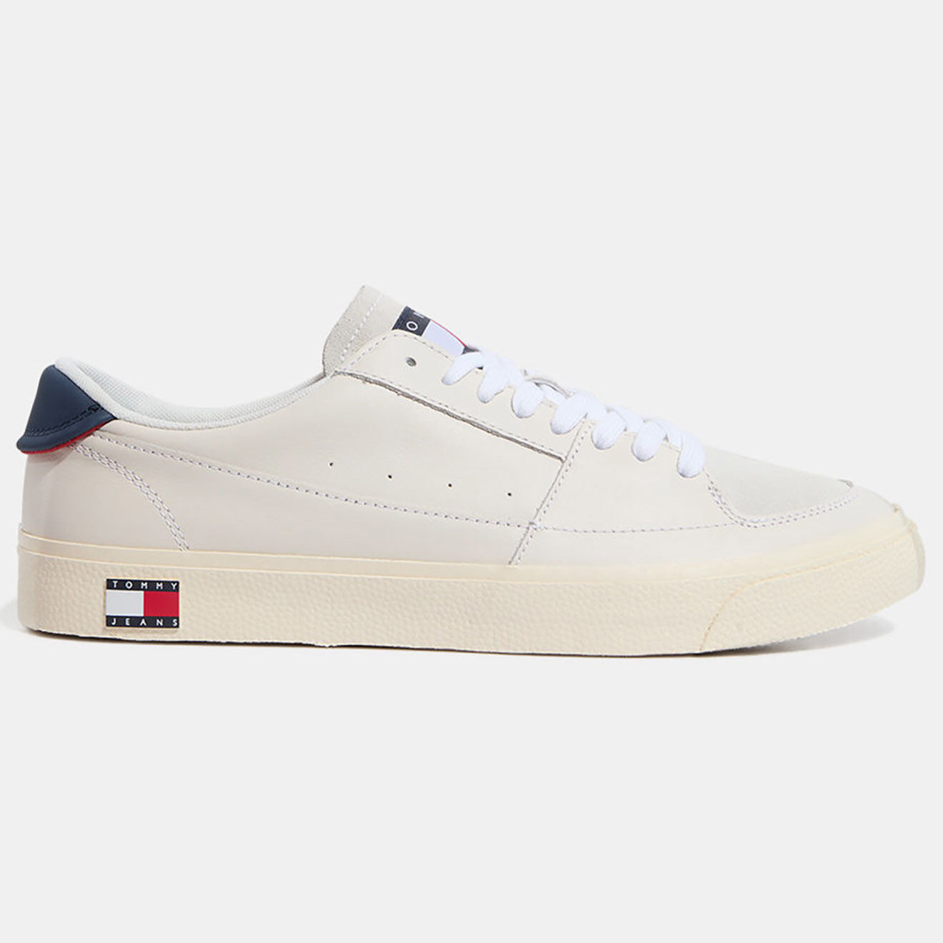 Tommy Jeans Baskets en Cuir Vulcanized blanches