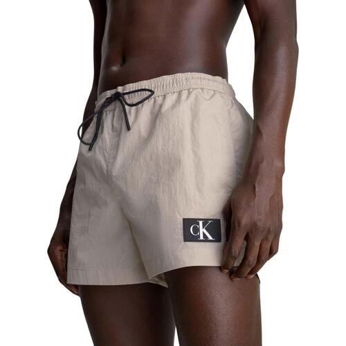 Calvin Klein Jeans - SHORT DRAWSTRING Beige
