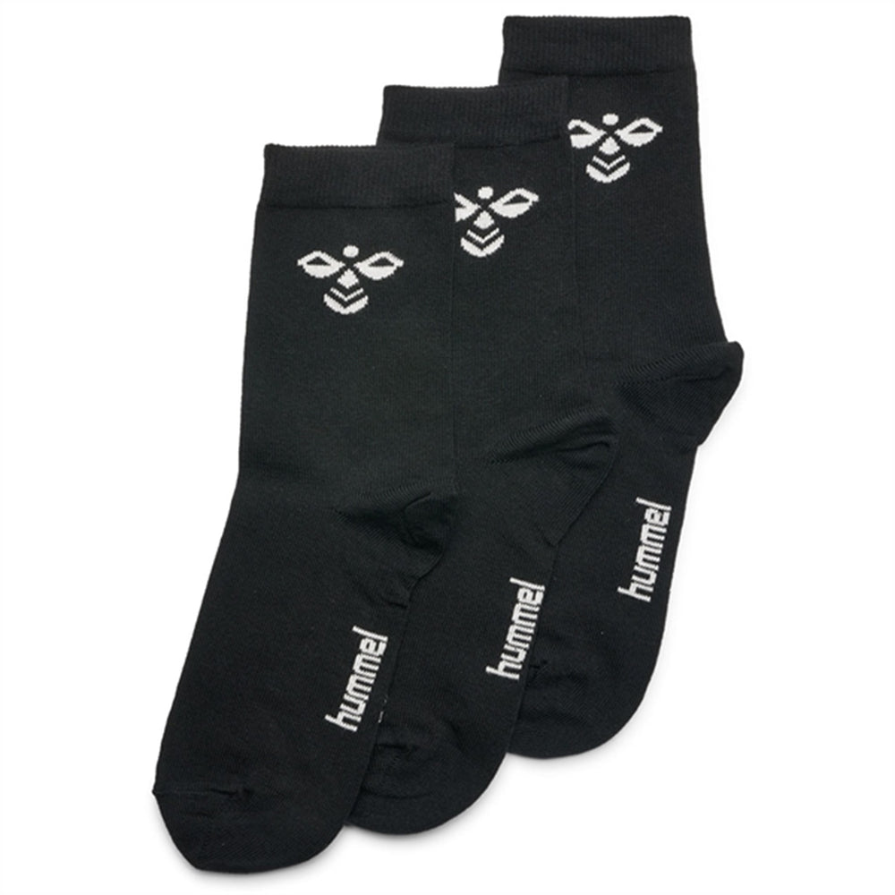 Black Sutton Socks 3-Pak - Hummel → Luksusbaby.dk