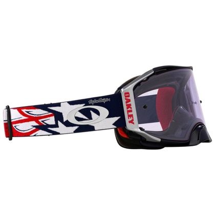 Masque cross Oakley AIRBRAKE MX TLD RED WHITE BLUE WINGS 2024 - Blanc / Noir