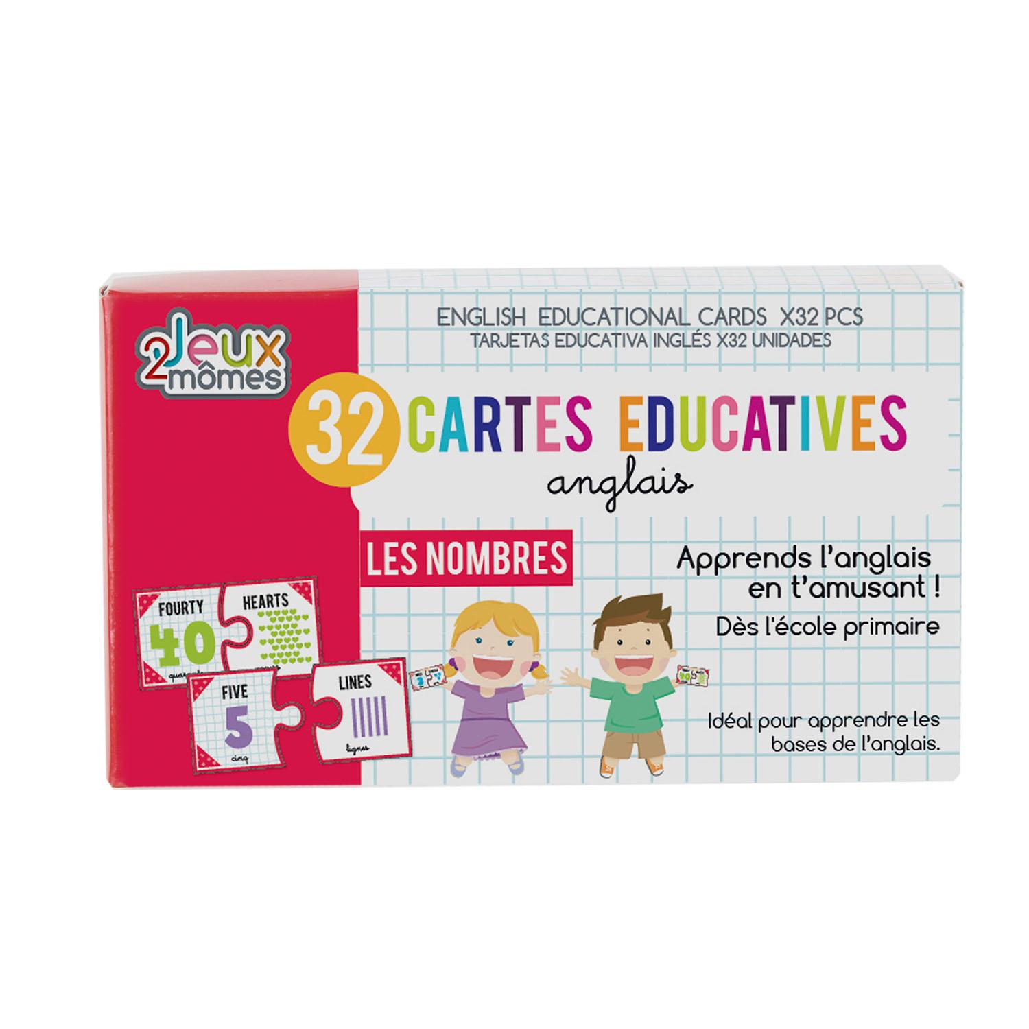 CARTE EDUCATIVE ANGLAIS