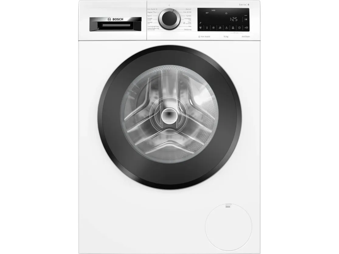Bosch Serie | 6 WGG244Z0SN - Vaskemaskine - Niche - bredde: 60 cm - højde: 85 cm - frontbetjening - 65 liter - 9 kg - 1400 rpm - hvid