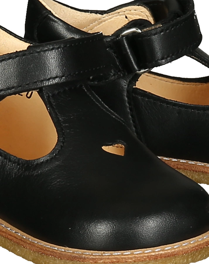 Lauflernschuhe MARY JANES HEART in schwarz