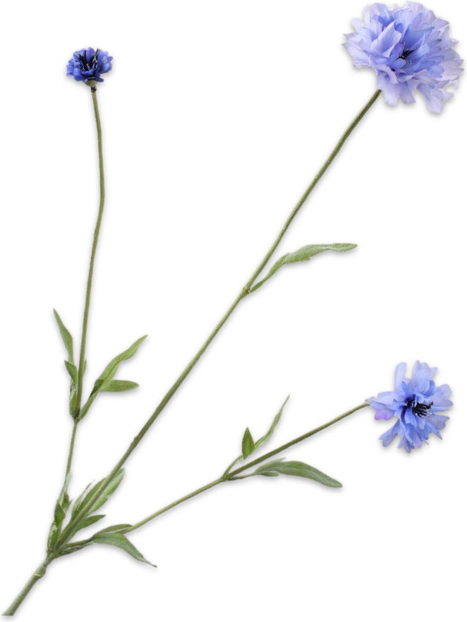 Silk-Ka kunstbloem Korenbloem blauw 65 cm