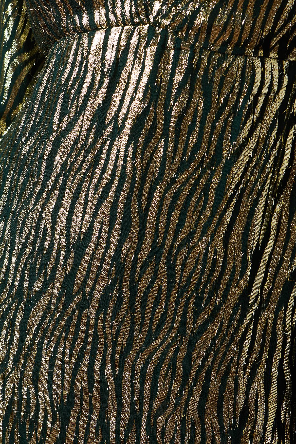 Oasis Robe Mi-Longue Froncée Métallisée d'Occasion