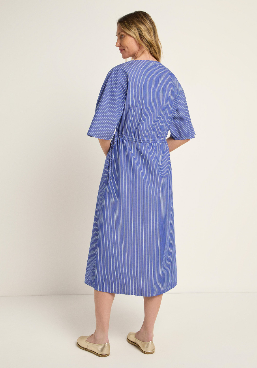Lanius Chambray Bluse Lanius GOTS Horizon Blue | RRREVOLVE