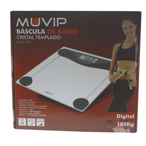 Balança Digital Muvip Baño - Cristal