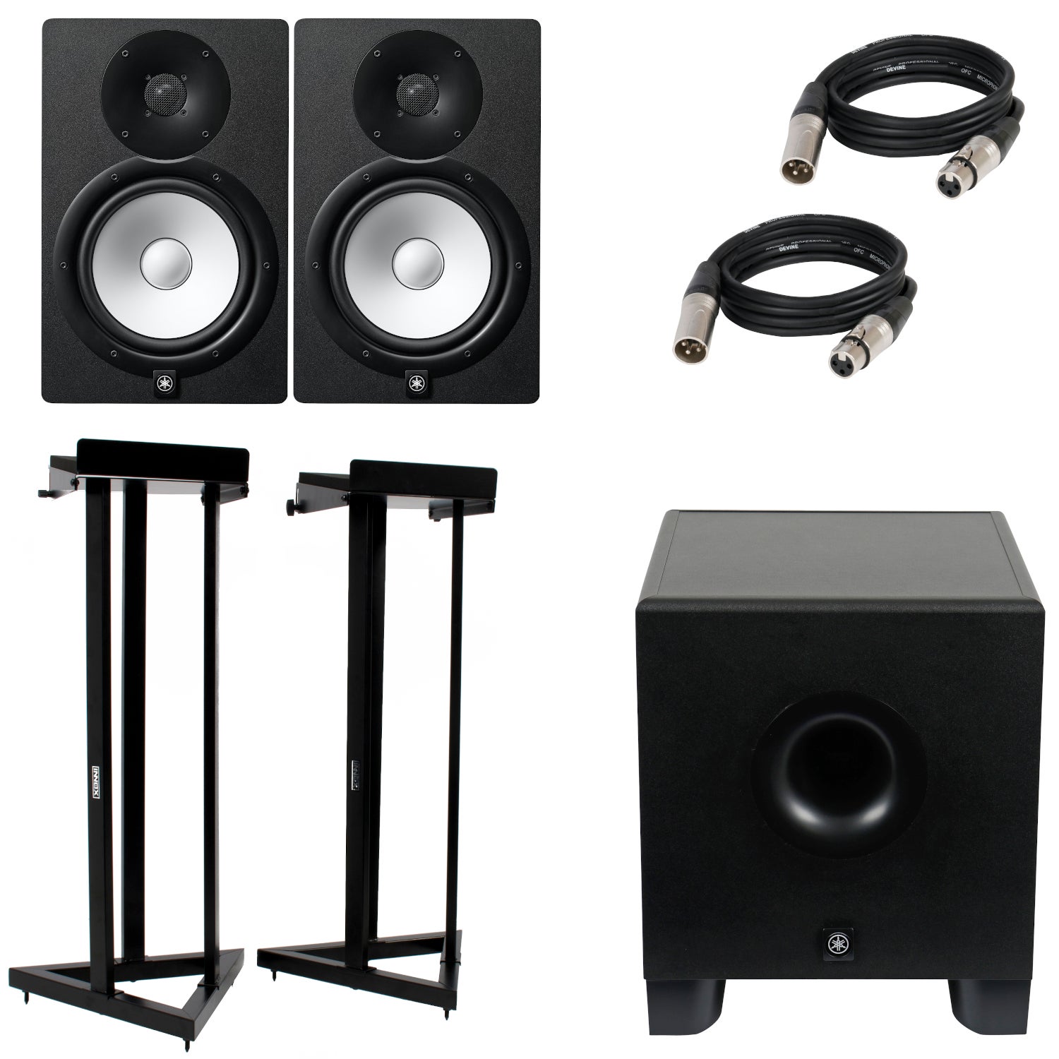 Yamaha HS8 set + HS8S actieve full-range studiomonitor set