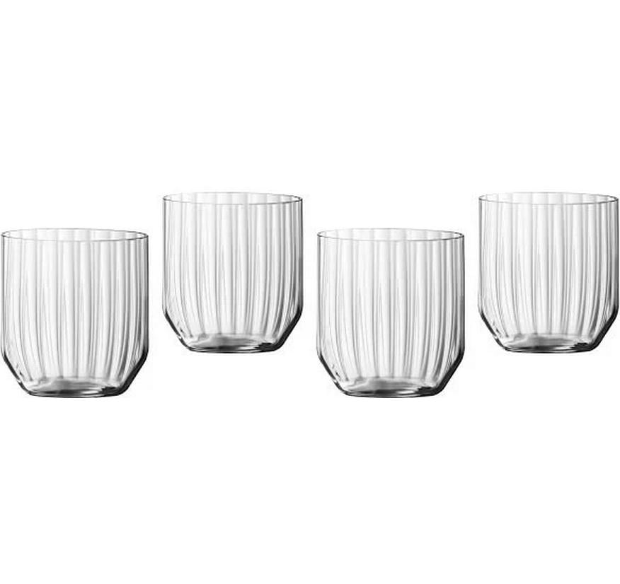 Cocktailglas Linear 445 ml, 4 Stück, TransparentElegantes Longdrinkglas-Set