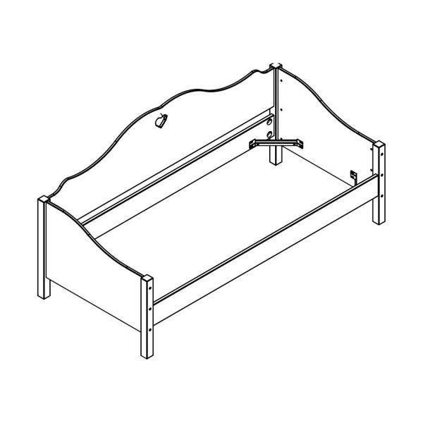 Vipack Amori Bedbank Wit 90 x 200 cm