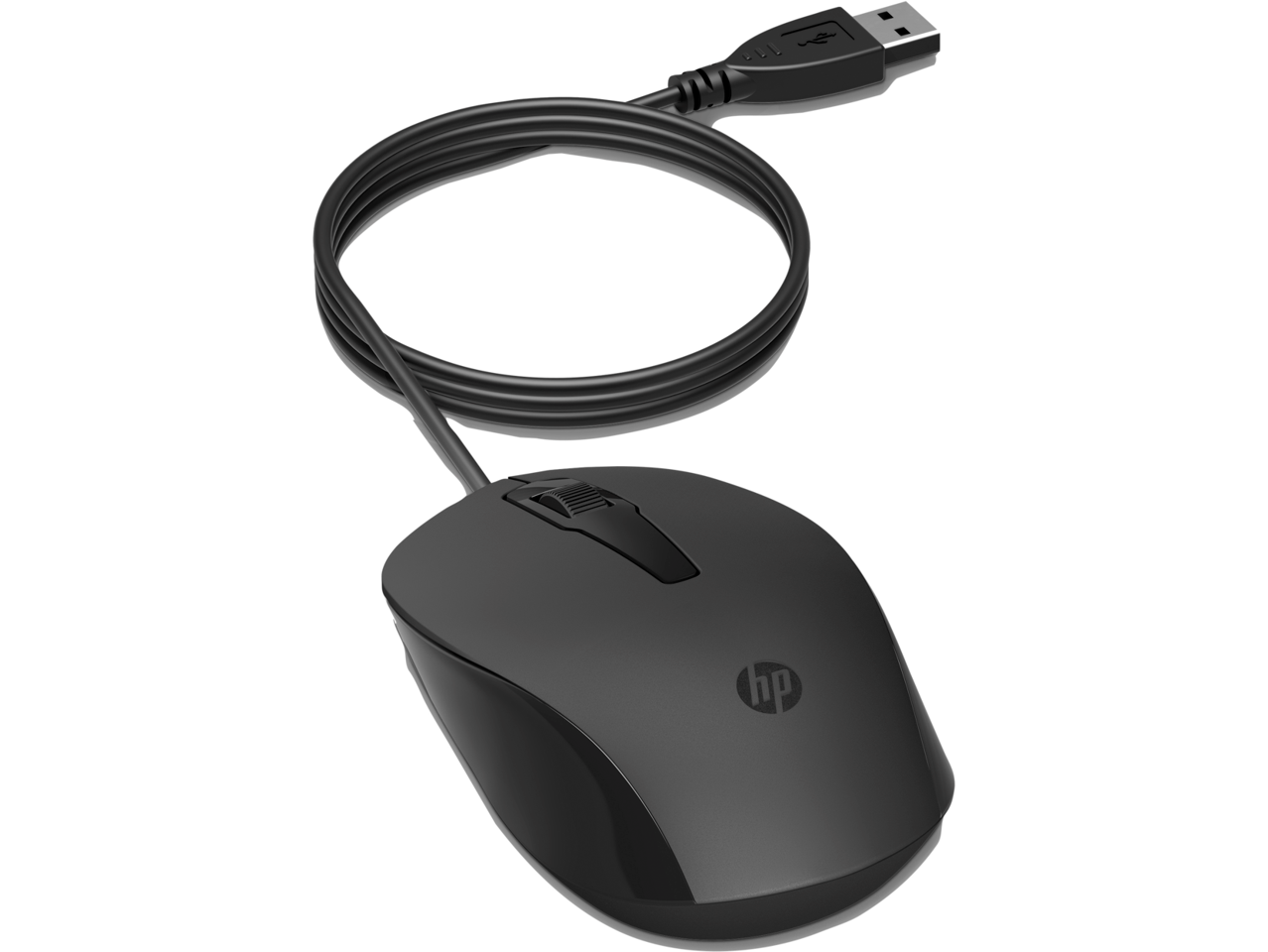 HP - 150 Wired Mouse, Black