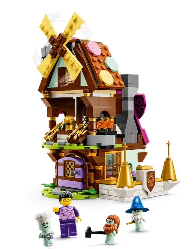 (434-tlg. Set) DREAMZzz Klemmbausteine Spielzeug Landschaft Modell Bausatz (40657) Lizenziert - Traumdorf