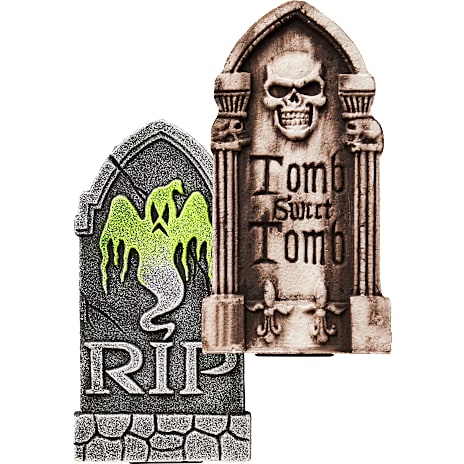Halloween gravsten 40 cm - flere varianter - assorteret