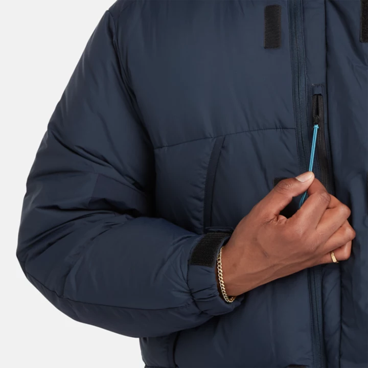 Casaco puffer masculino azul marinho