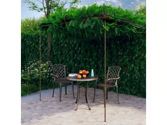 Pergola de jardin Marron antique 3x3x2,5 m Fer