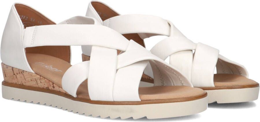 Gabor 782 Sandalen Met Sleehak Dames Wit
