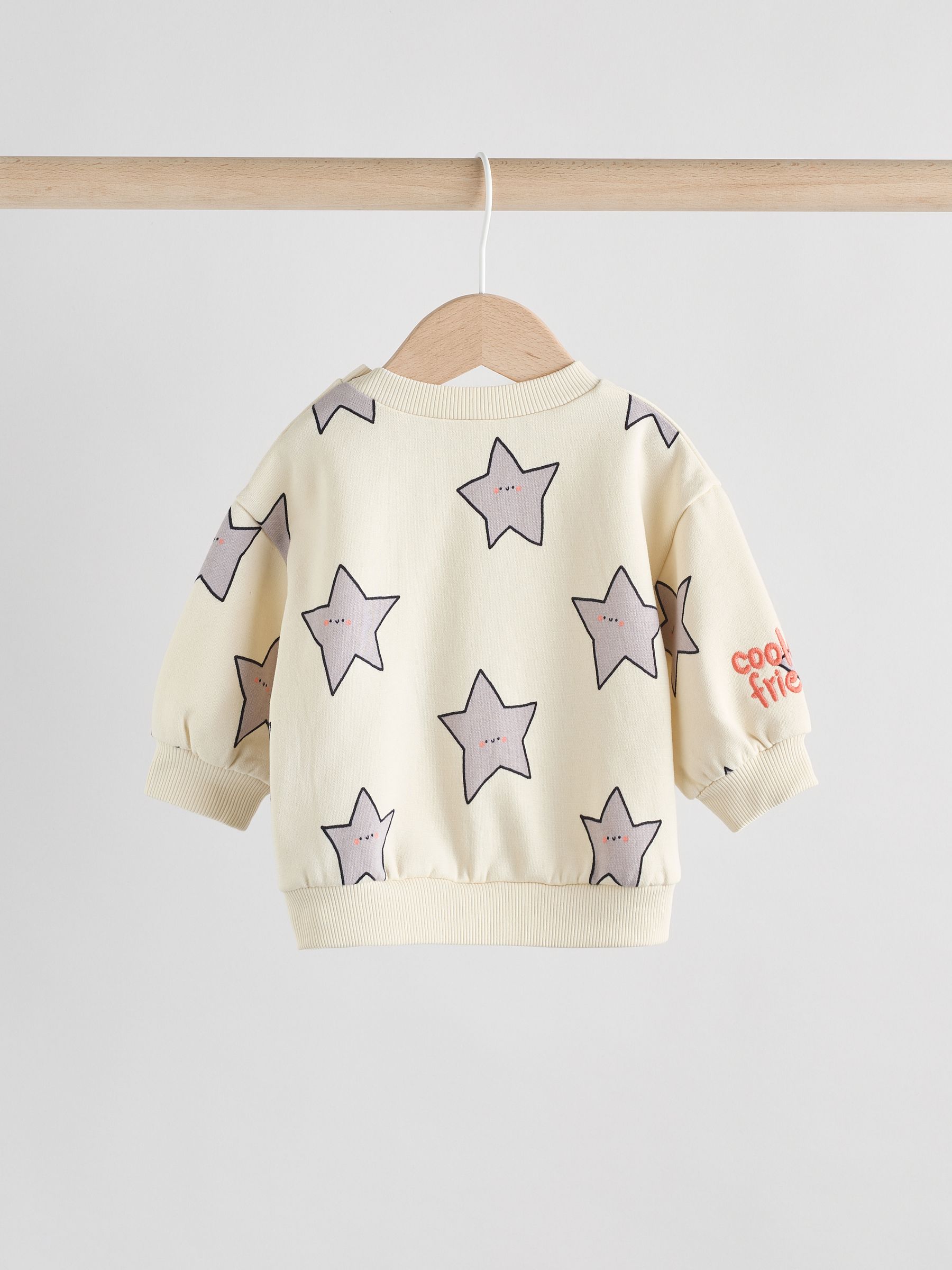 Grijs met sterren - Baby sweatshirt en joggingbroek set (0mnd-2jr)