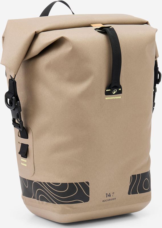 Rockrider - ADVT 900 - Fietstas - Beige - 14 Liter - Waterdicht