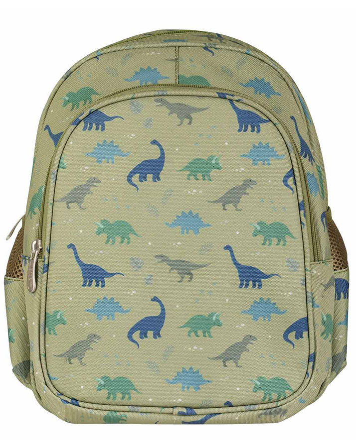 Kinderrucksack DINOSAURS (27x32x19) isoliert in hellgrün
