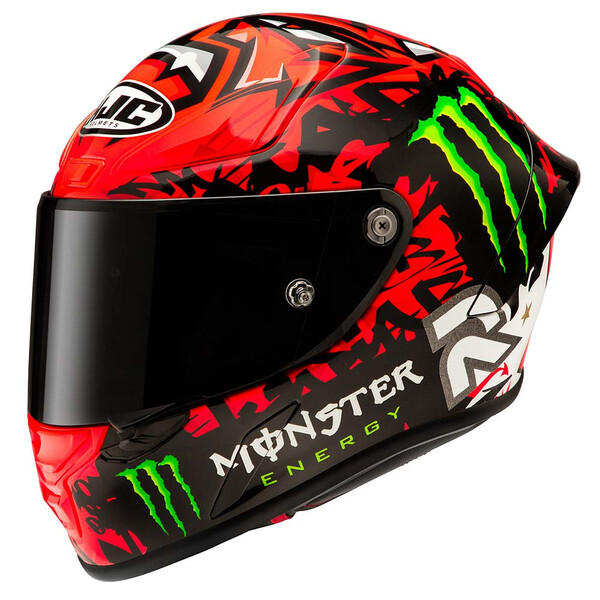 HJC - Casque RPHA 1 Quartararo Replica II MC1 / Rouge / Noir / Vert fluo / Blanc