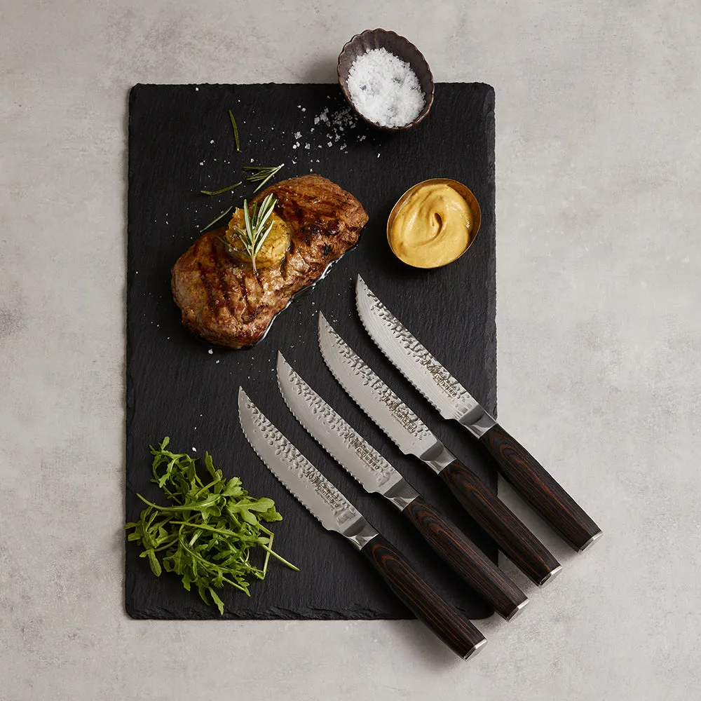 THE CUSTOM CHEF™ Damashiro® EMPEROR Steakknivssæt - 4 dele
