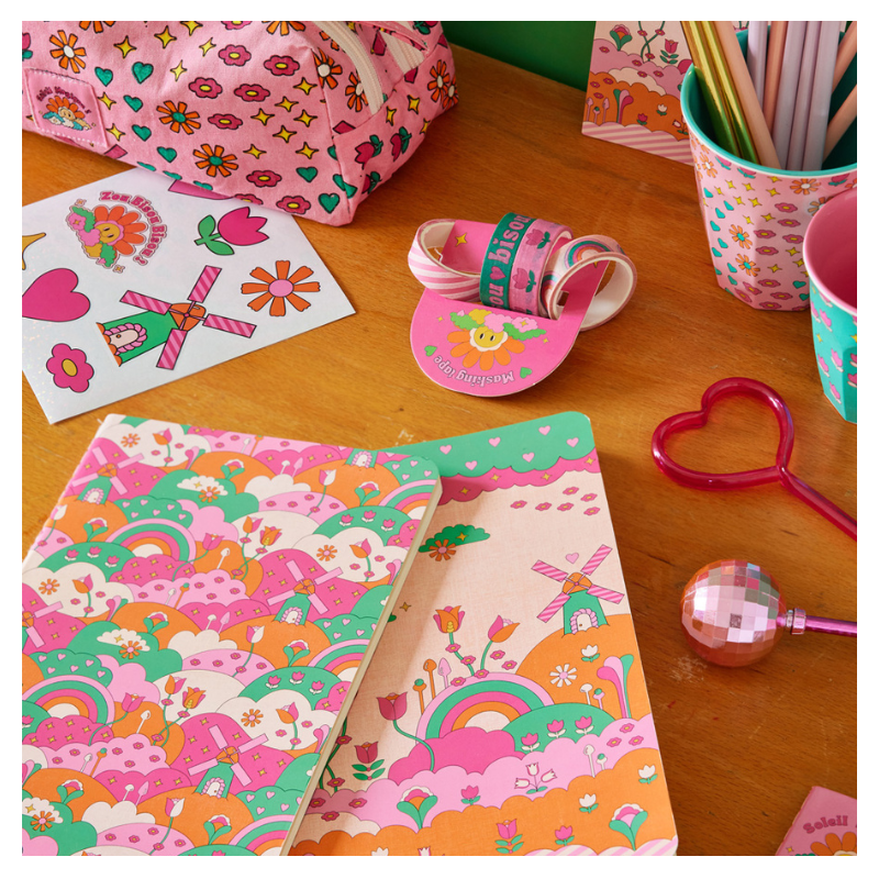 Cahier soleil multicolores - Zou Bisou Bisou ! Le petit Souk