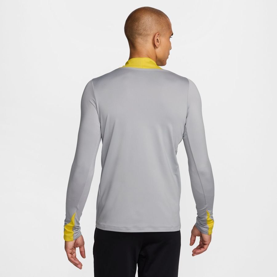 Liverpool Maillot d'Entraînement Dri-FIT Strike Drill 3ème - Gris/Jaune/Rouge