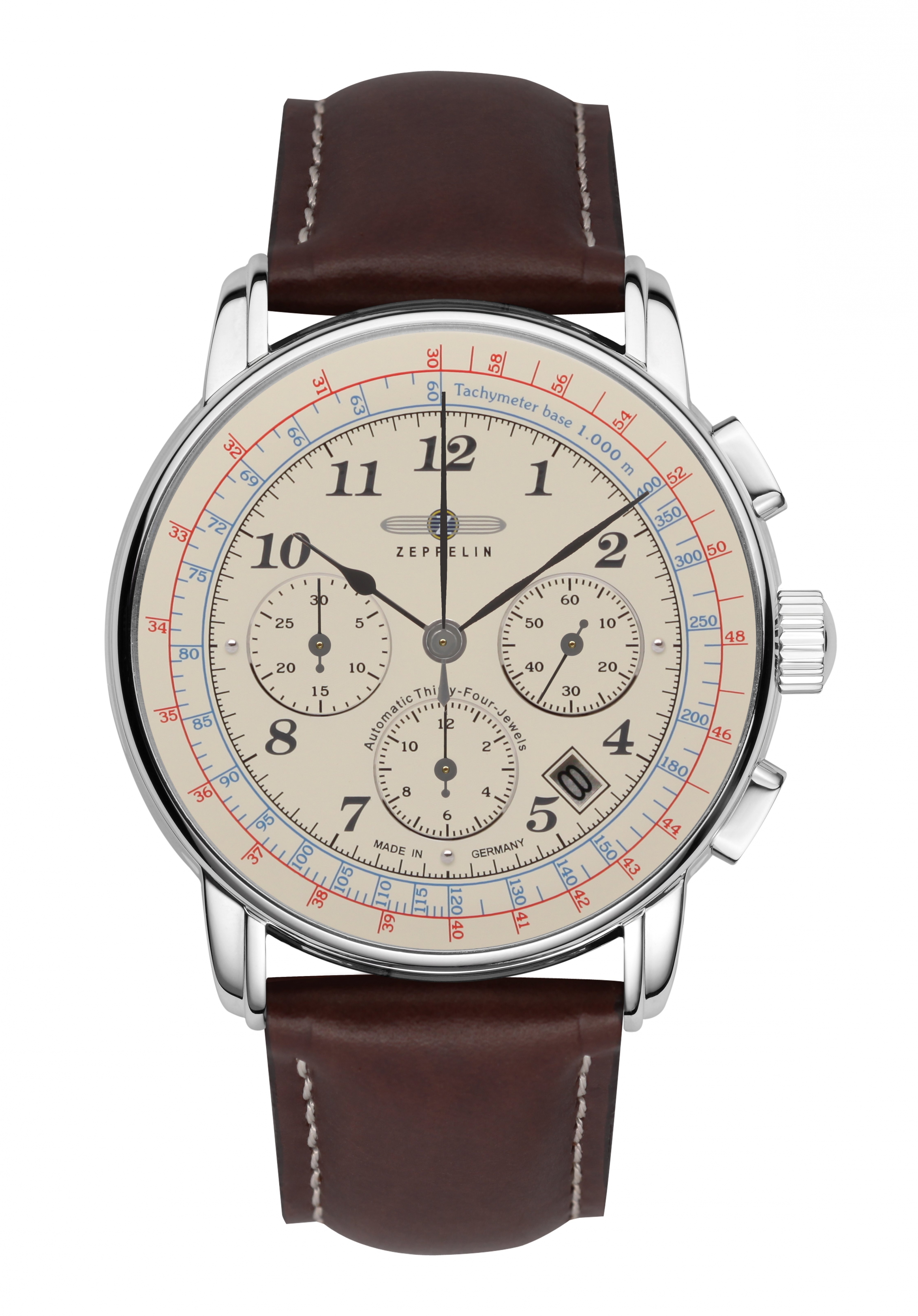 Zeppelin Los Angeles Automatik Herrenchronograph Beige