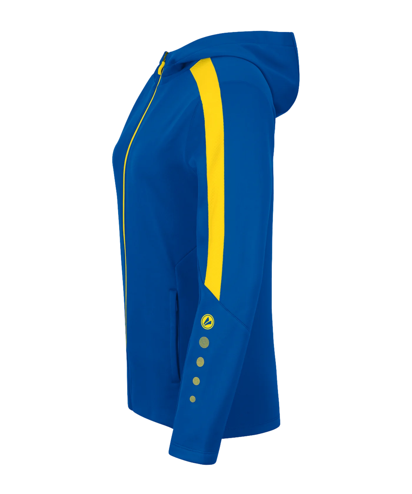 JAKO Power Kapuzenjacke Damen Blau Gelb F404