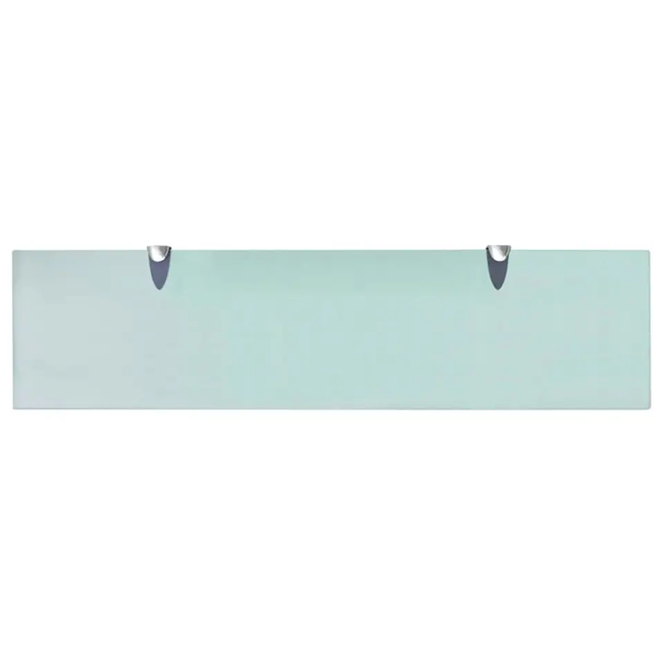 vidaXL - Zwevende Plank - Transparent - Glas - 80 x 20 cm