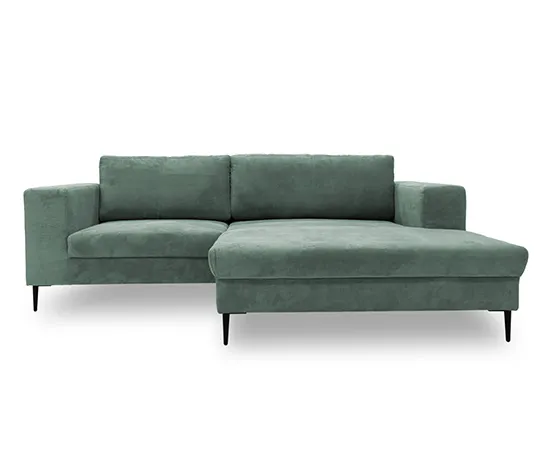 DOMO collection Ecksofa »Modica« aus Cord, rechts, türkis