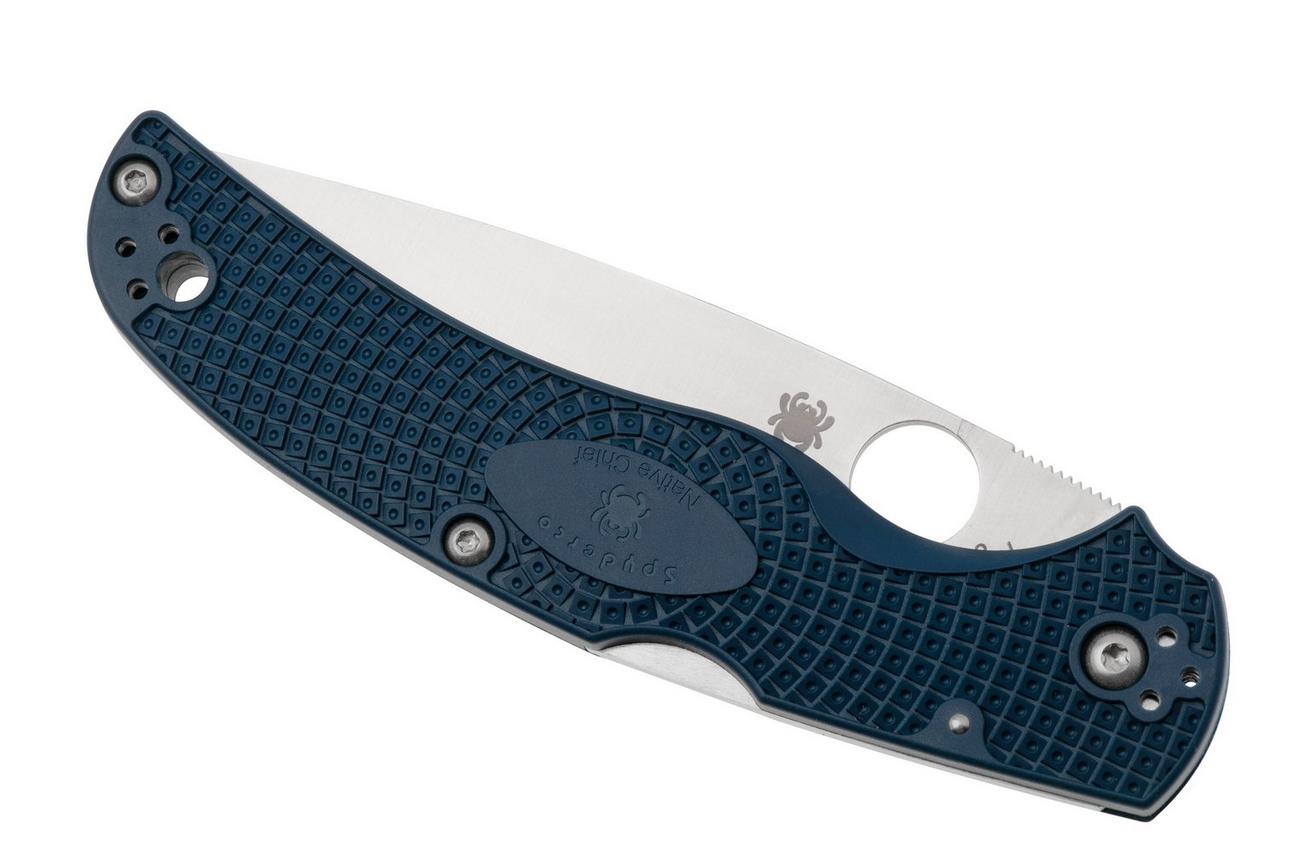 Spyderco Native Chief Dark Blue Lightweight CPM 110V C244PDBL Blue FRN zakmes