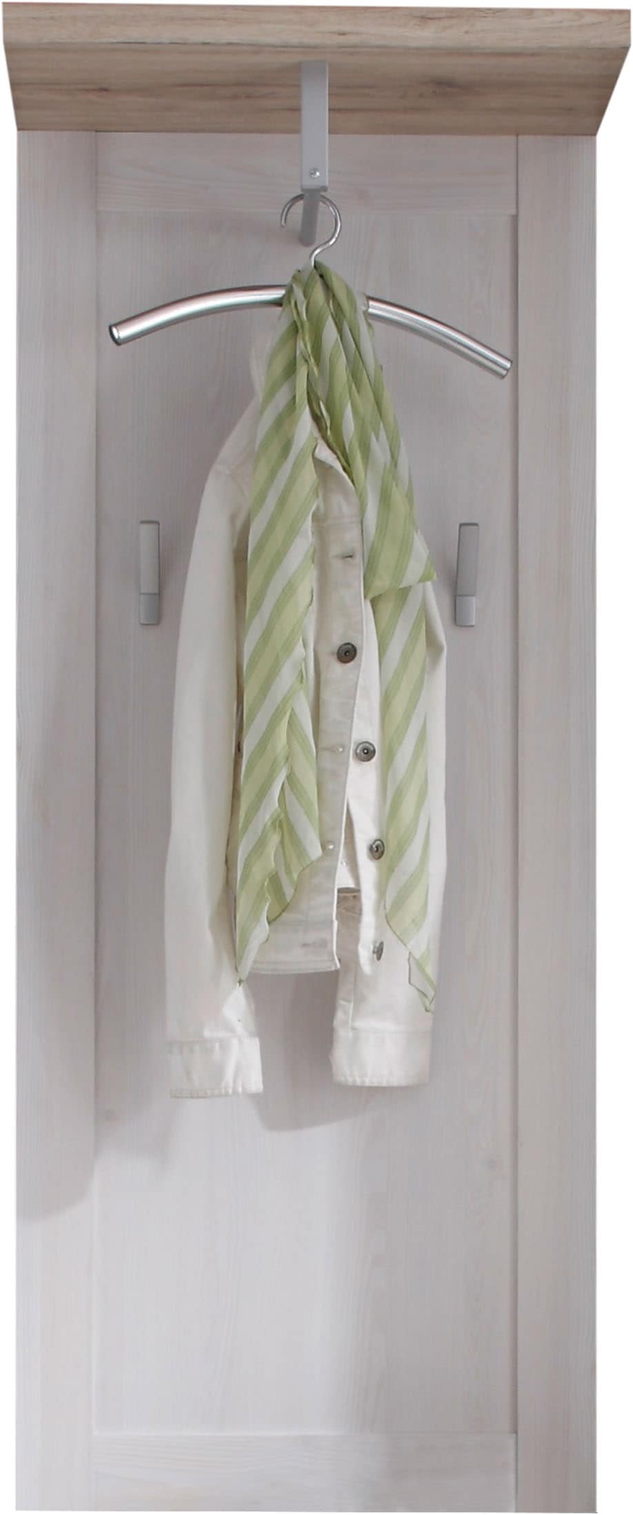 HBZ Garderobenpaneel »Romance im Landhausstil,BxHxT 59x143x30 cm« 1 Stk. tlg. Landhausstil, Paneel mit 3 Kleiderhaken, 1 Kleiderstange