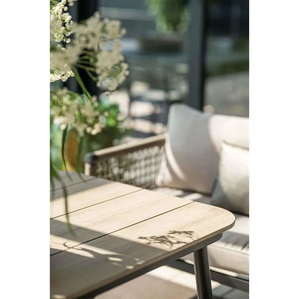 Lounge-diningtafel voor Bologna/Diamo/Teramon - 160x90 cm - zwart
