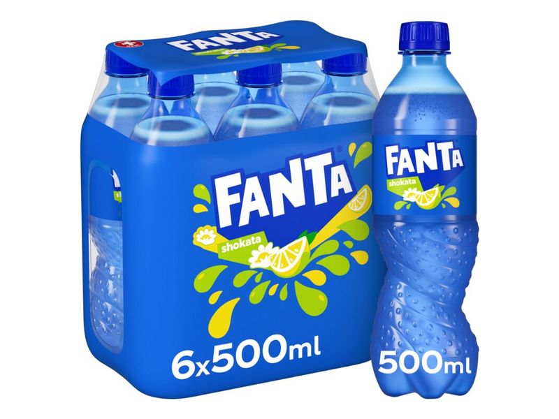 Fanta Soft-Drinks Shokata 6 x 0.5 l Kohlensäurehaltiges Erfrischungsgetränk mit Fruchtgeschmack
